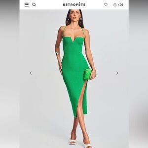 Retrofete Green Maxi Dress